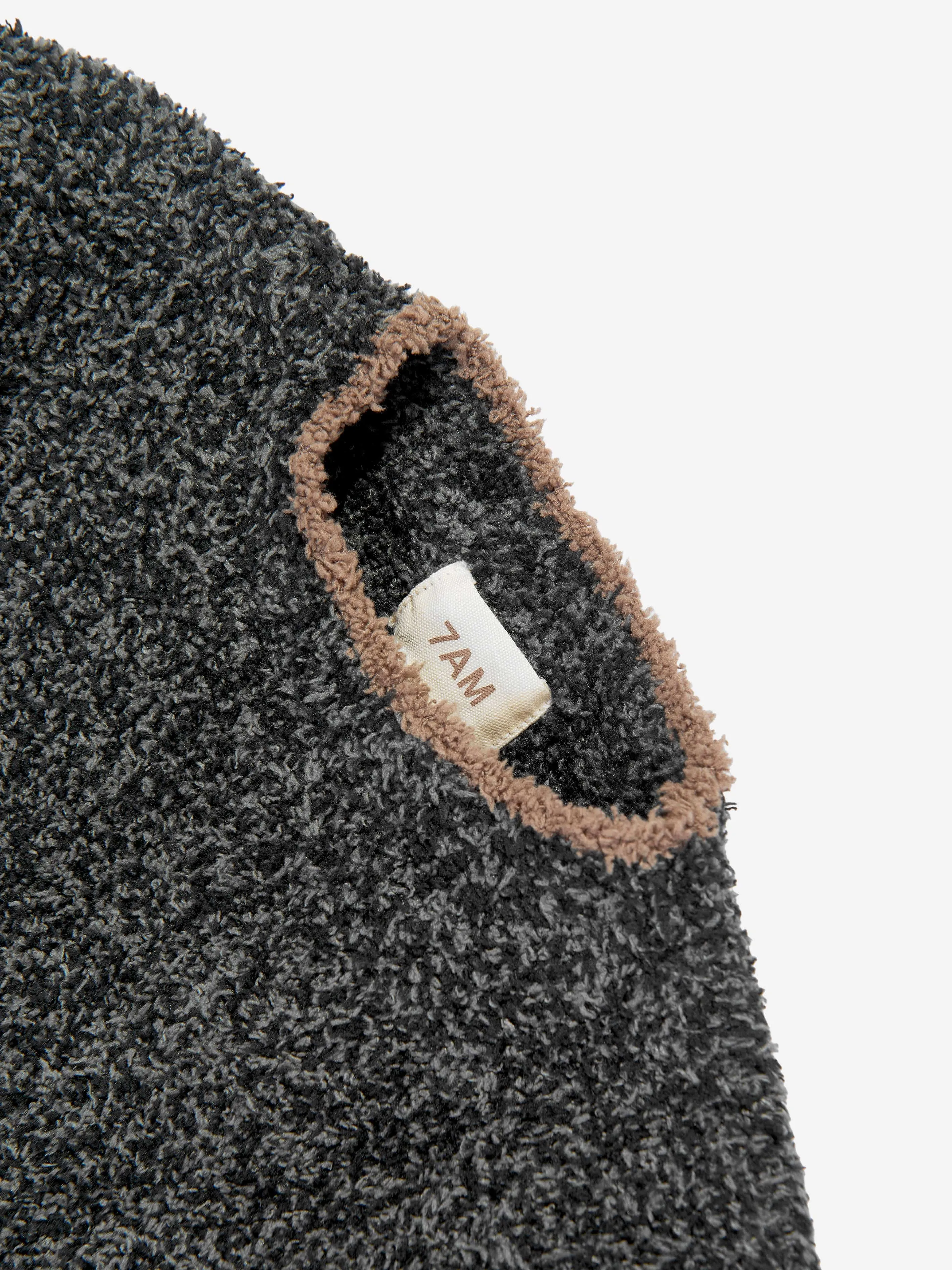 7AM Enfant Baby Fuzzy Boxy Sweater in Black