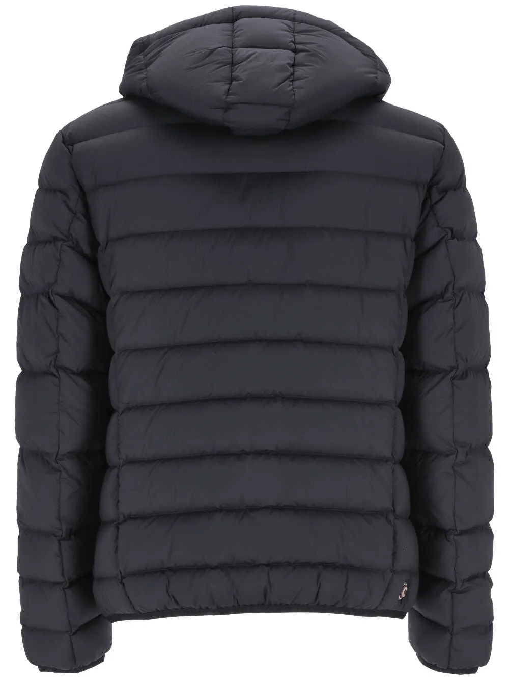 Black Padded Down Jacket with Hood