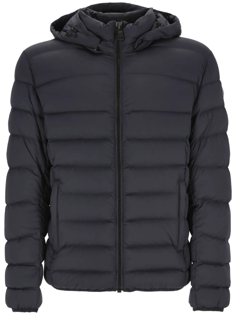 Black Padded Down Jacket with Hood