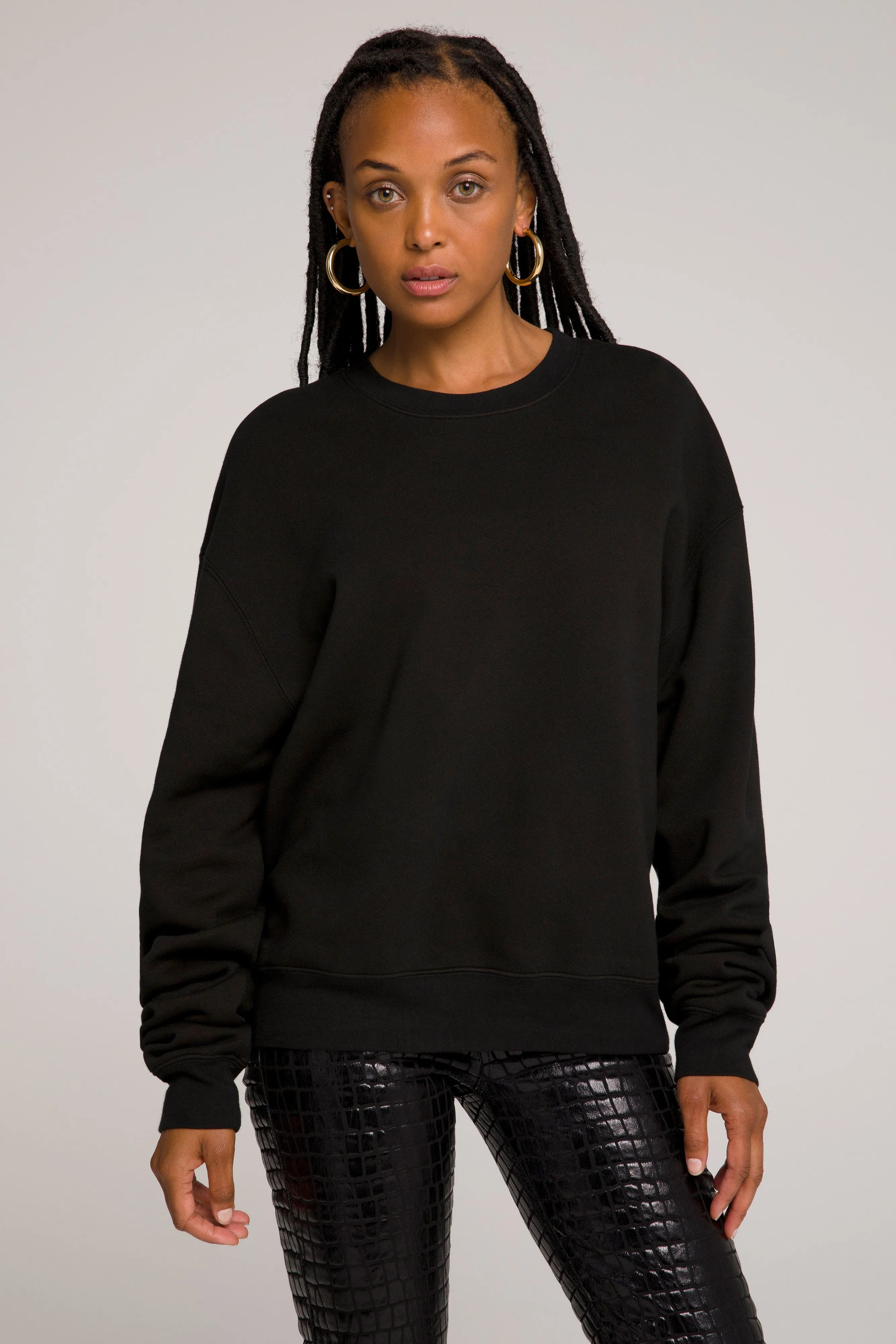 BOYFRIEND SWEATSHIRT | BLACK001