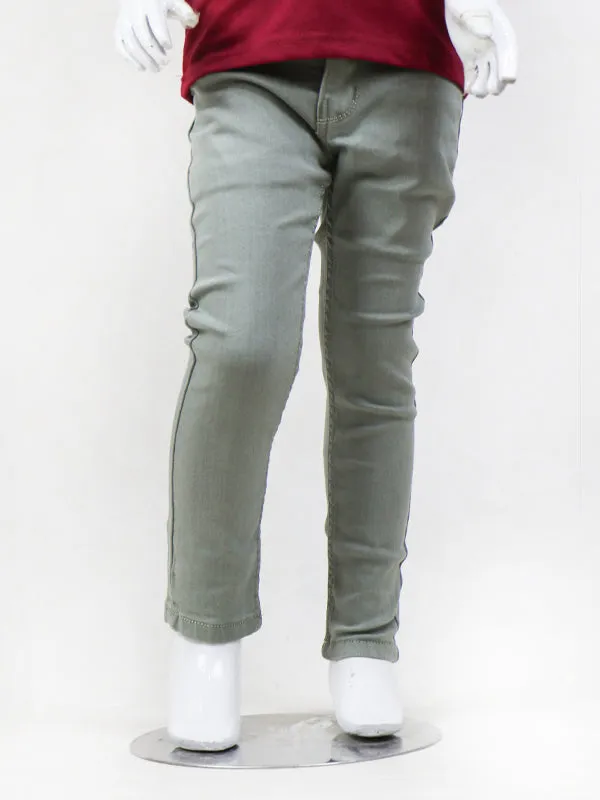 Boys Stretchable Denim Jeans 5Yrs - 15Yrs Light Green