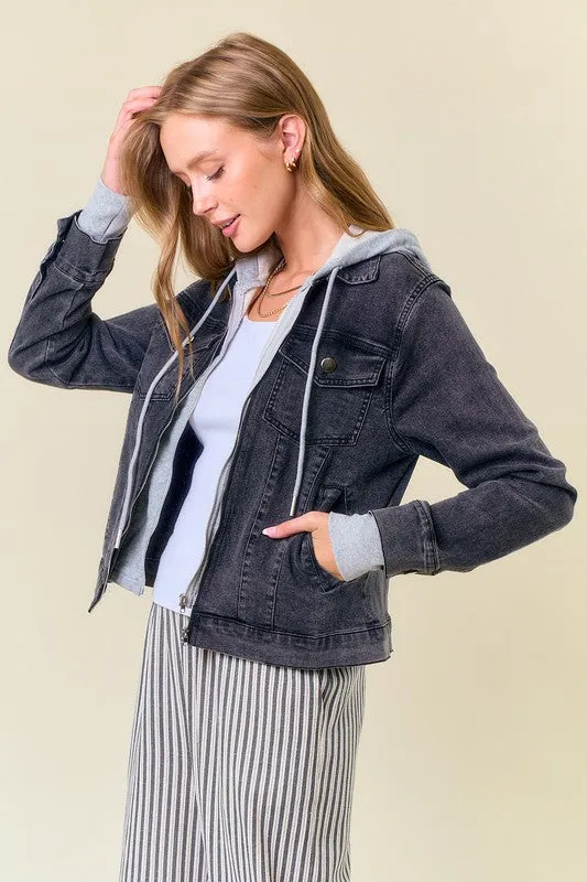 Bridget Hooded Denim Jacket