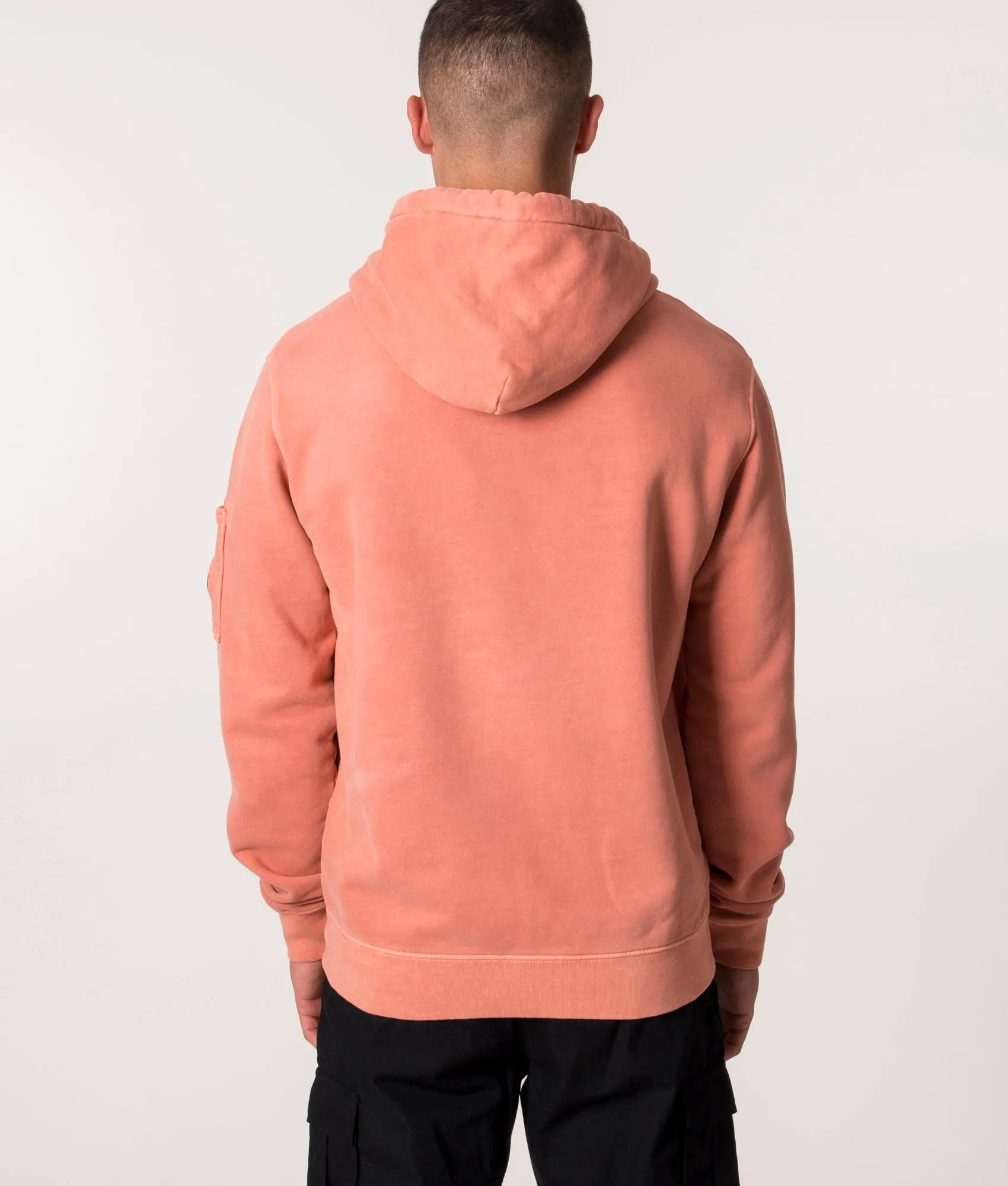 Brushed & Emerized Diagonal Fleece Hoodie