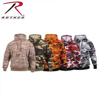 Camo Pullover Hooded Sweatshirt