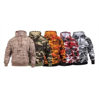 Camo Pullover Hooded Sweatshirt