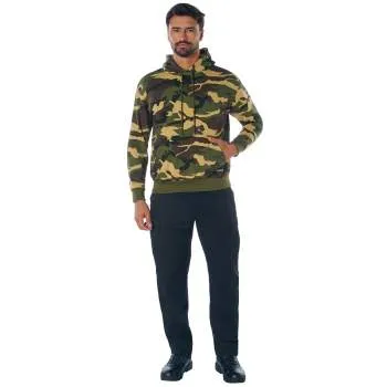 Camo Pullover Hooded Sweatshirt