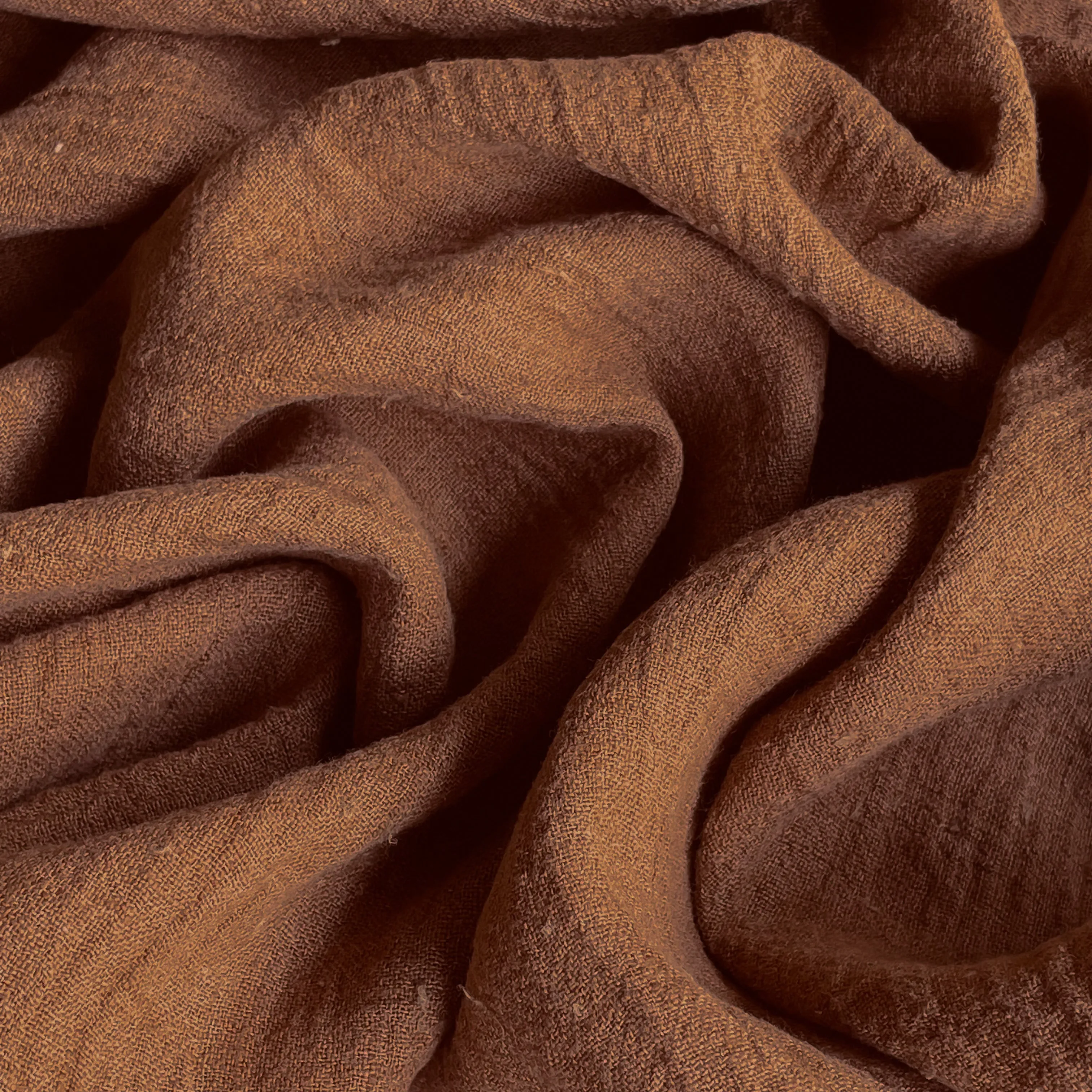 Caramel Crinkle Linen