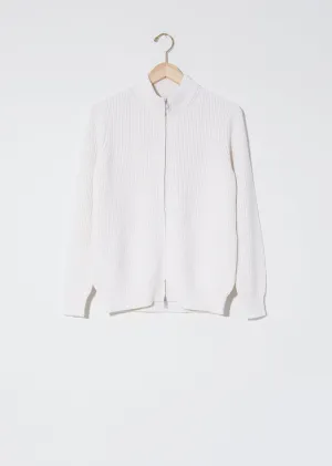 Cotton & Cashmere Zip Cardigan