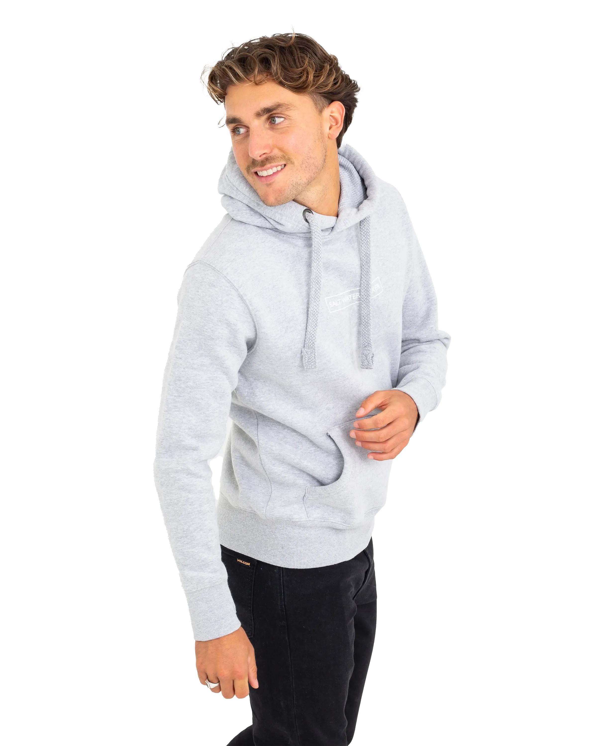 Cove Hoodie in Grey Melange