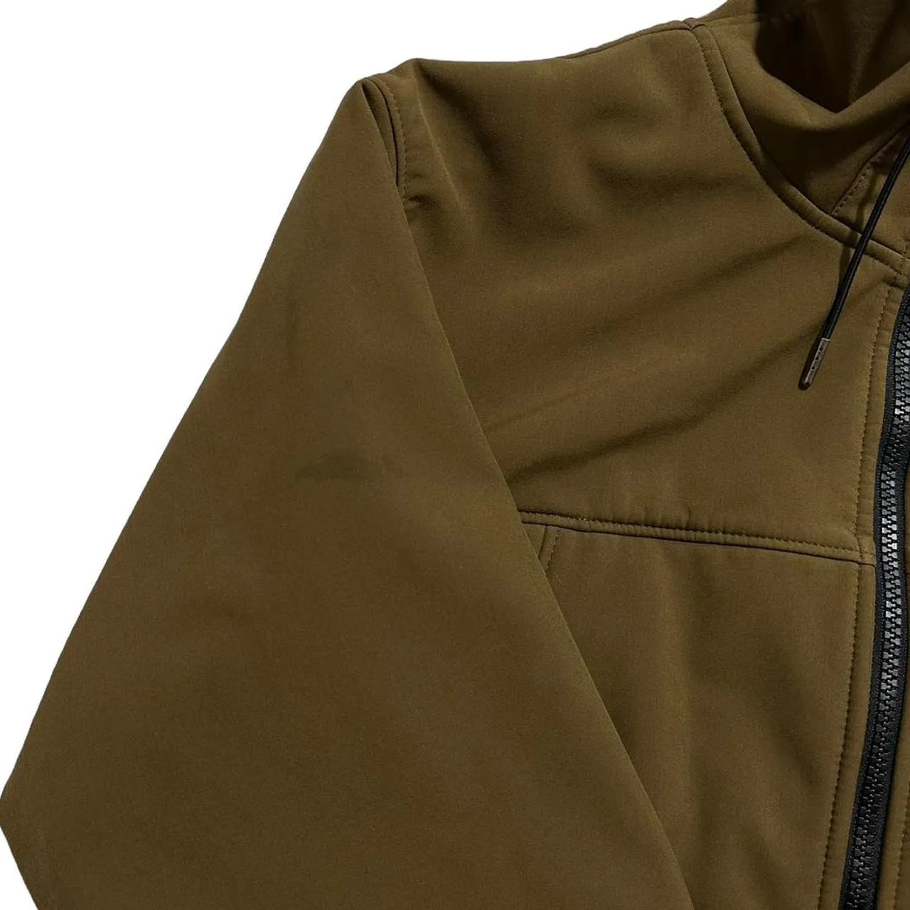 CP Company Brown Soft Shell Goggle Jacket