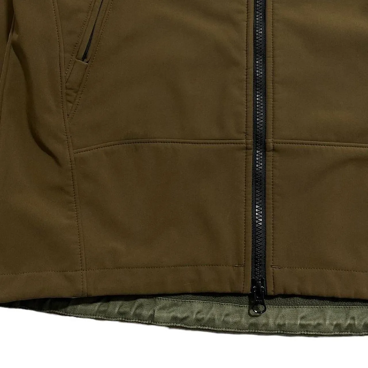 CP Company Brown Soft Shell Goggle Jacket