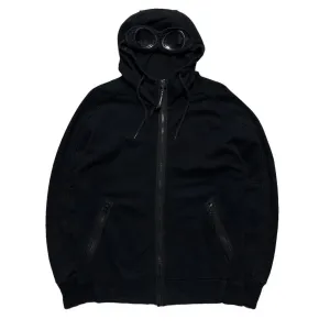 CP Company Full Zip Black Goggle Hoodie