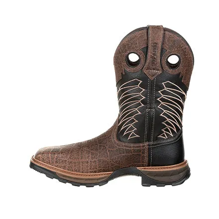 Durango Men's Maverick XP Waterproof Steel Toe Western Work Boot - Chocolate/Black DDB0176