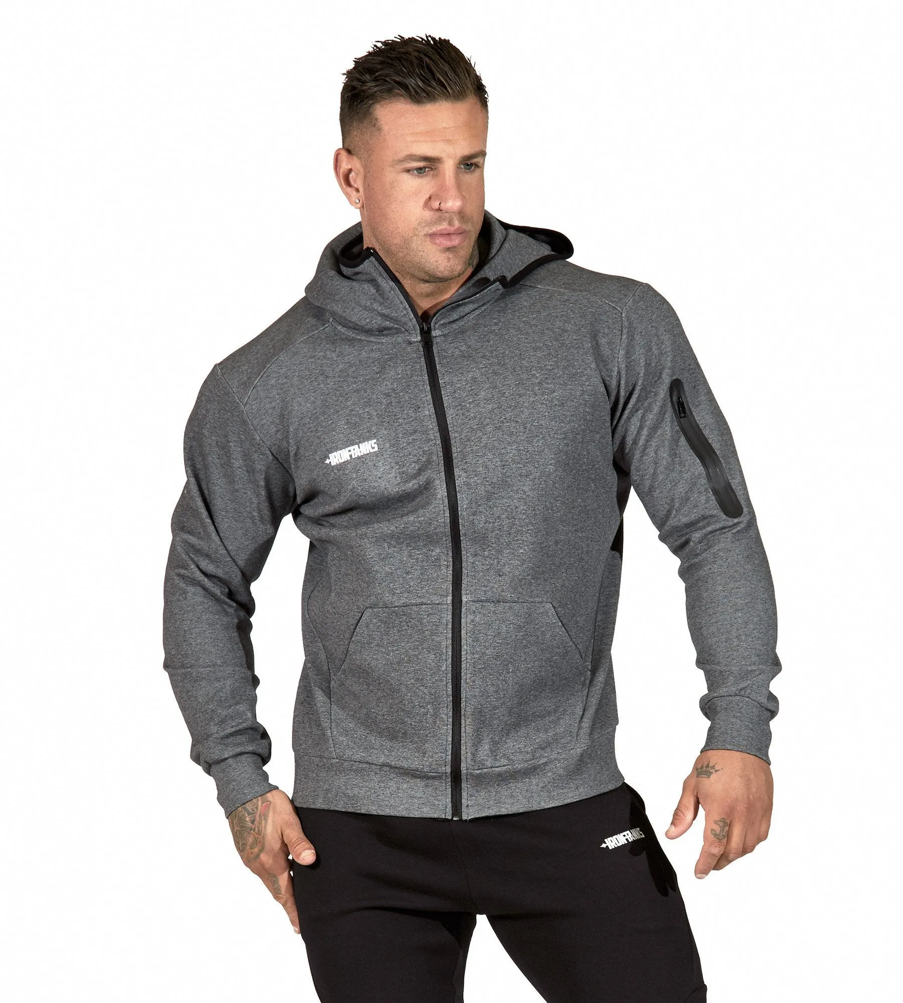 Fusion Zipper Hoodie II - Carbon Grey