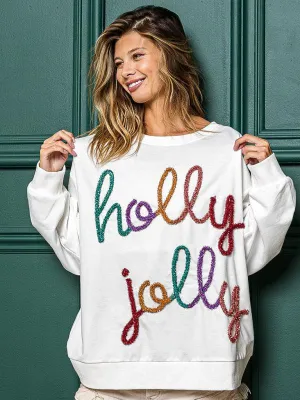 Holly Print Women Sweatshirt