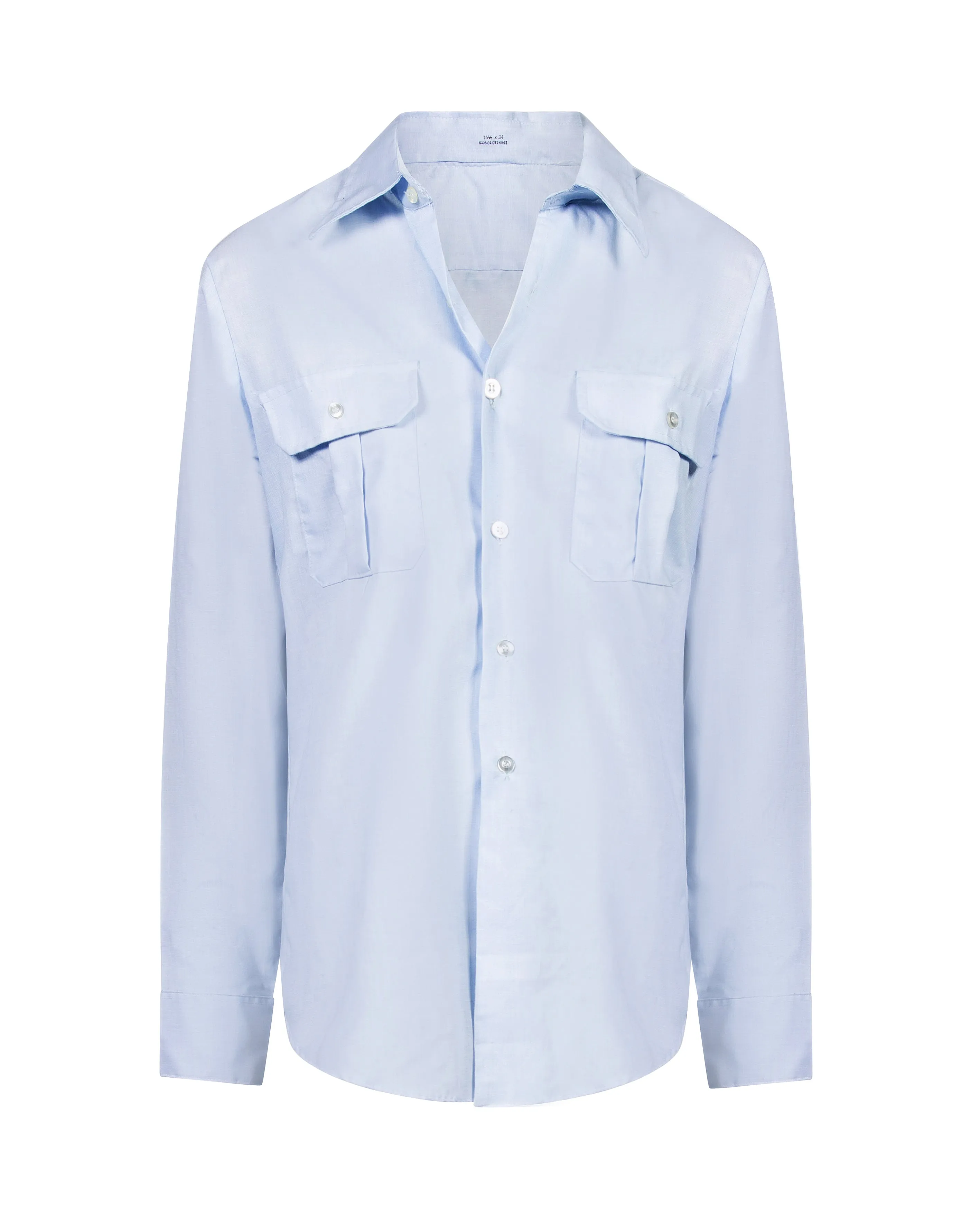 Light blue utility shirt.