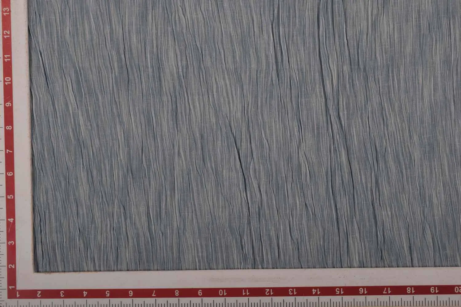 Light Gray Plain Cotton Yarn Dyed Crepe Fabric