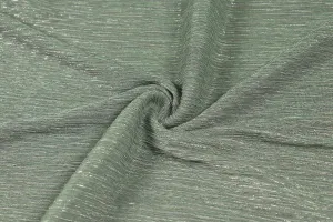 Light Green Pleated Lurex Knit Fabric