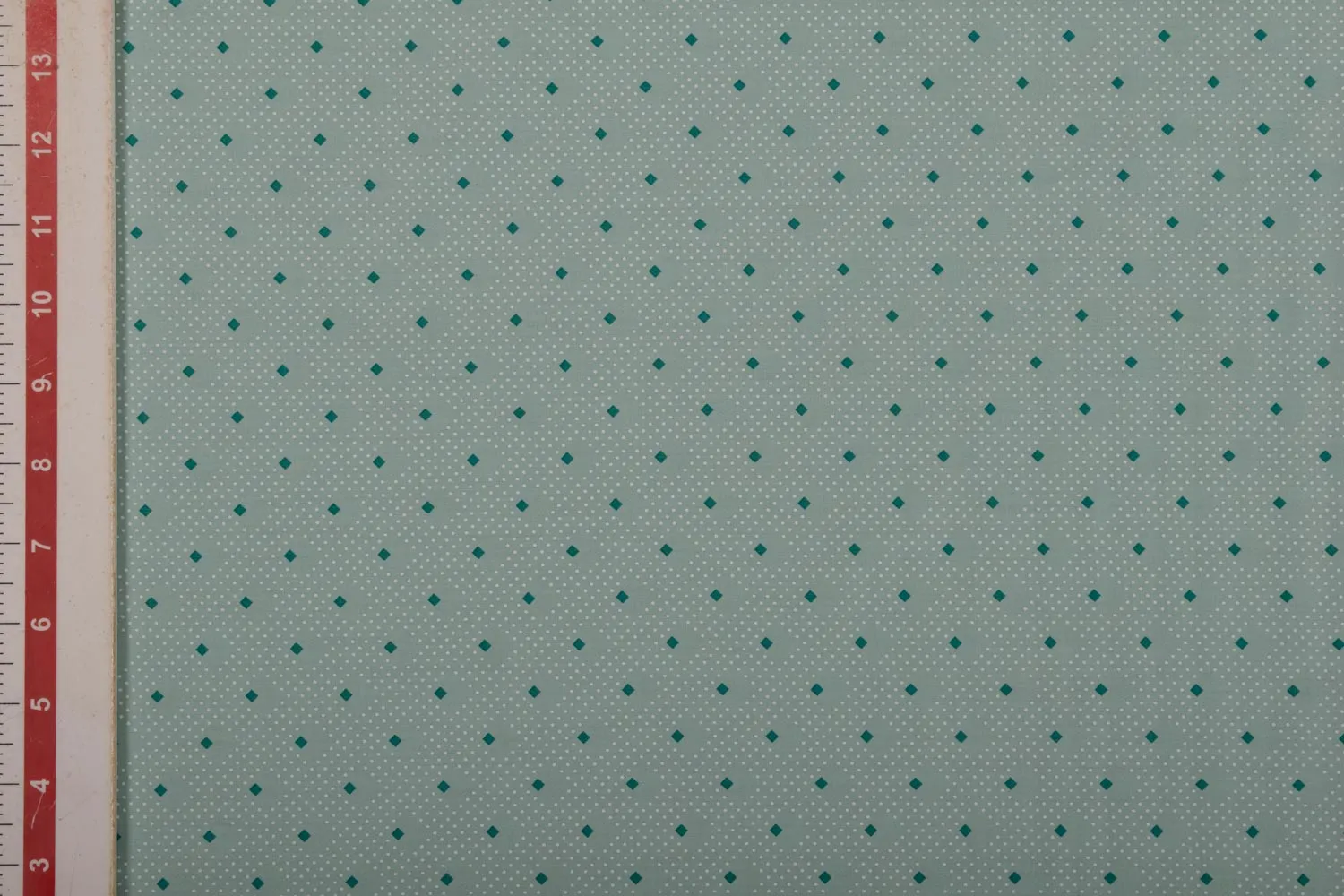 Light Green Printed Cotton Satin Fabric