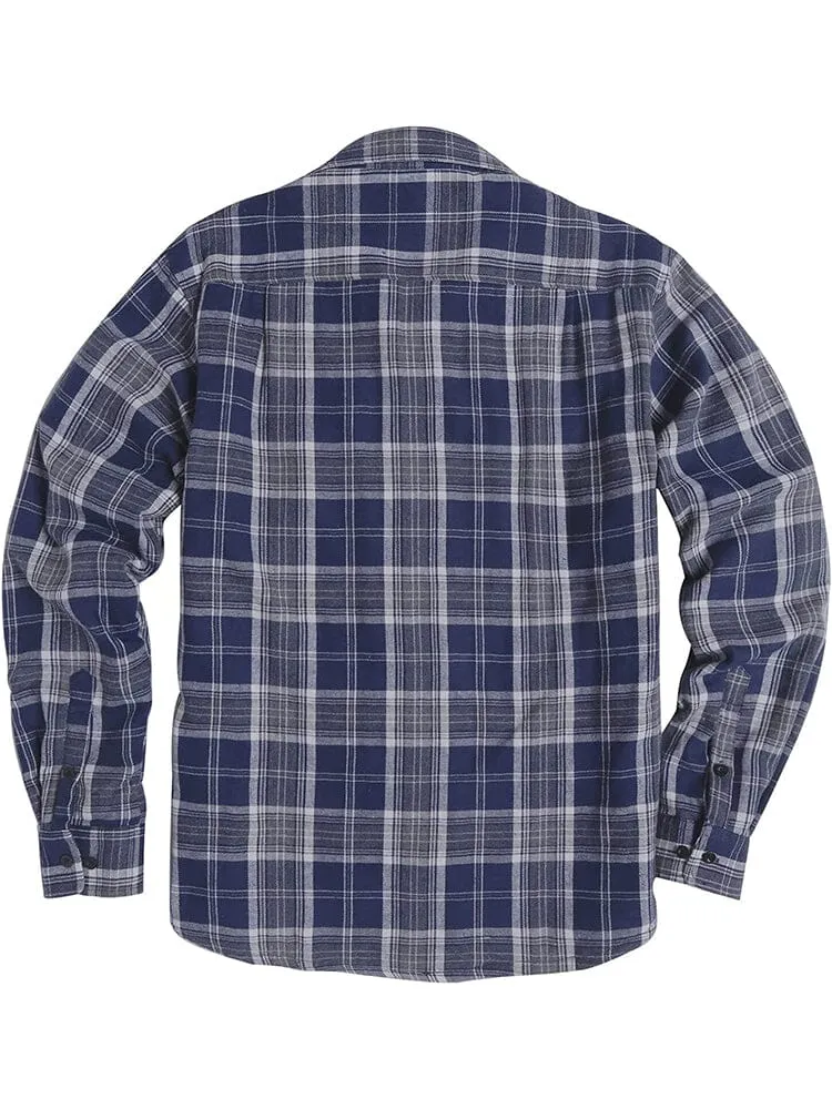 Lined Flannel Plaid Long Sleeve Shirt (US Only)