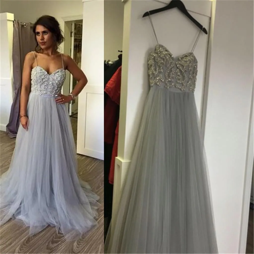 Long Straps Tulle Charming Affordable Cocktail Prom Dresses Online,PD0166