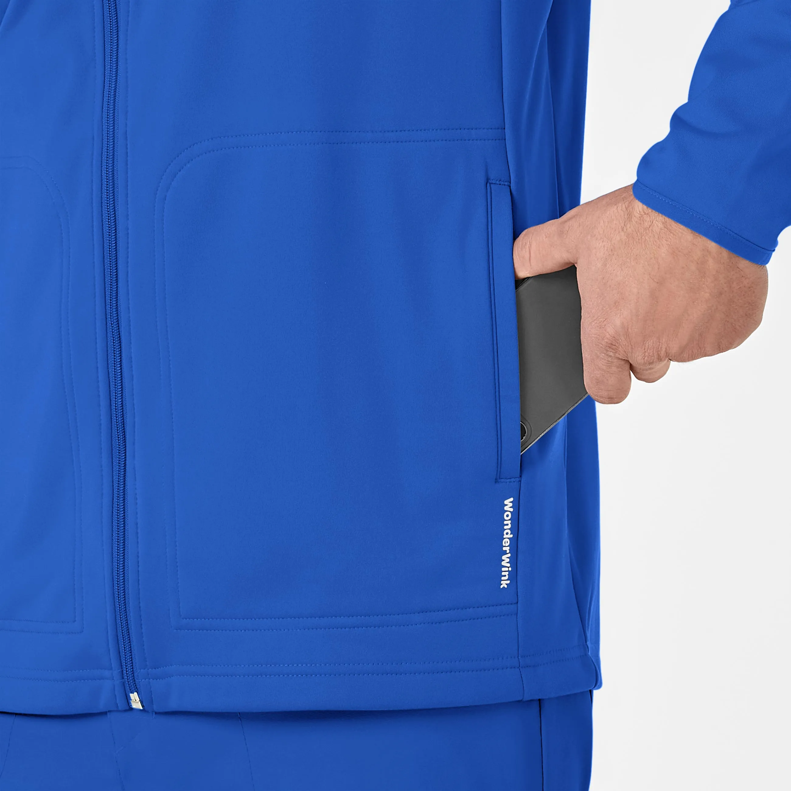 Men's Fleece Full Zip Jacket - Royal