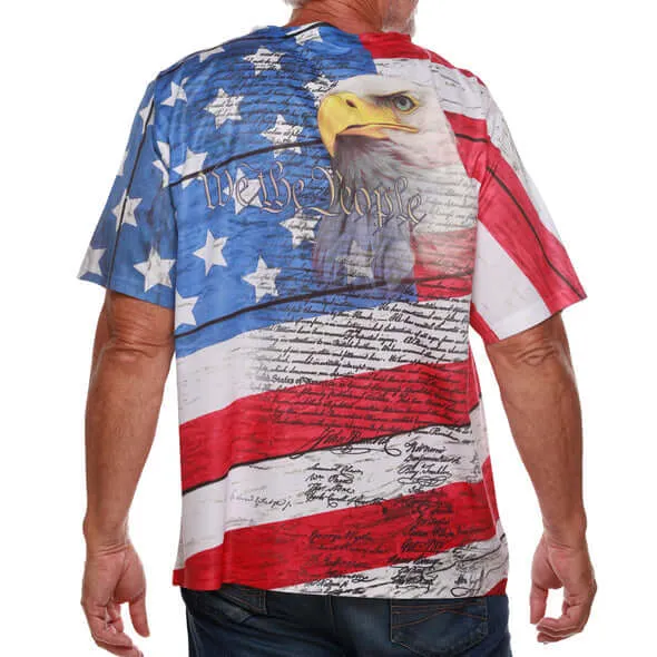 Men's USA Eagle Quick Dry T-Shirt Bundle of 4 Shirts