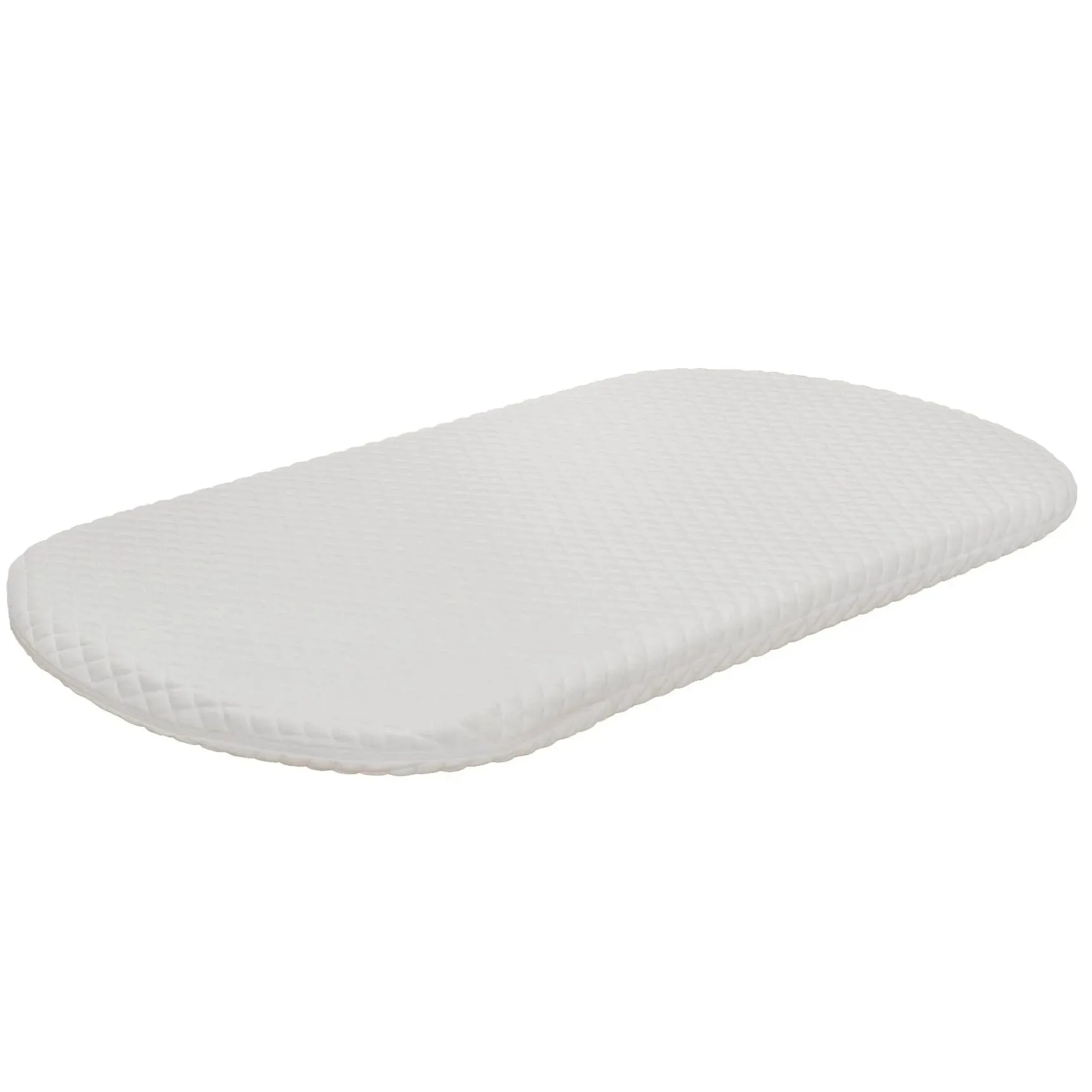 Moon Crib & Bassinet Mattress - 81 x 43 x 3 cm - Toddler Mattress, Removable Cover (White)