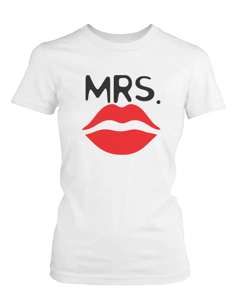 Mr. Mustache & Mrs. Lips Matching Couple Shirts (Set)