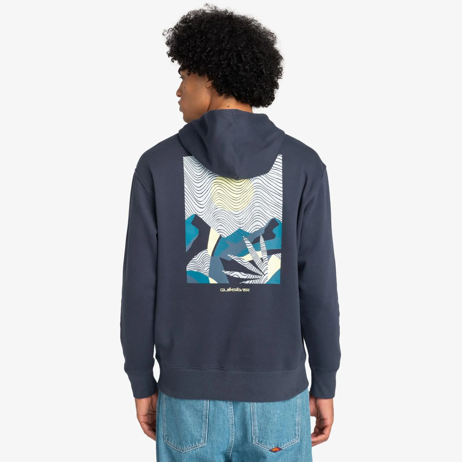 Quiksilver Mens Abstract Nature Pullover Hoodie