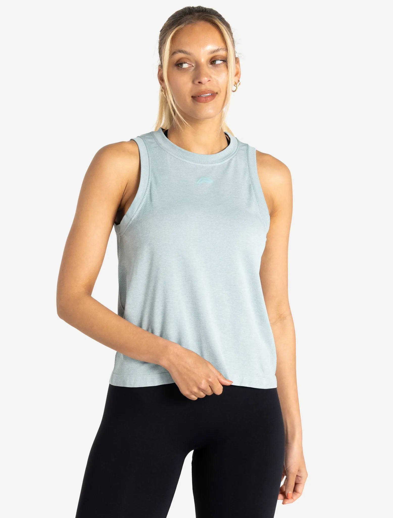 Seamless Tank - Seafoam Green Marl