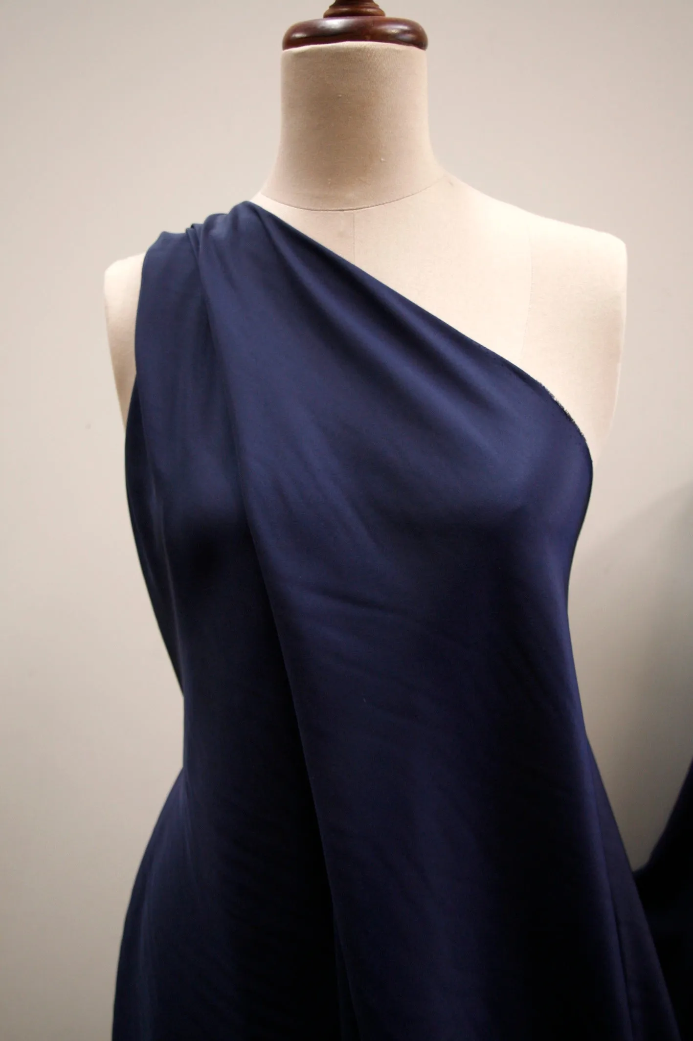 Silk Crepe De Chine - French Navy