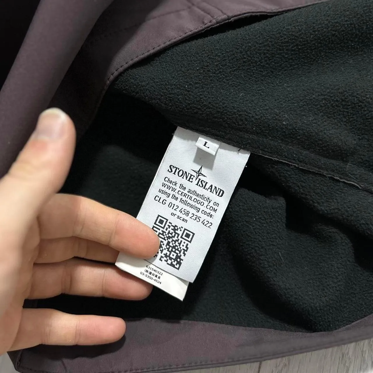 Stone Island Purple Soft Shell-R Jacket