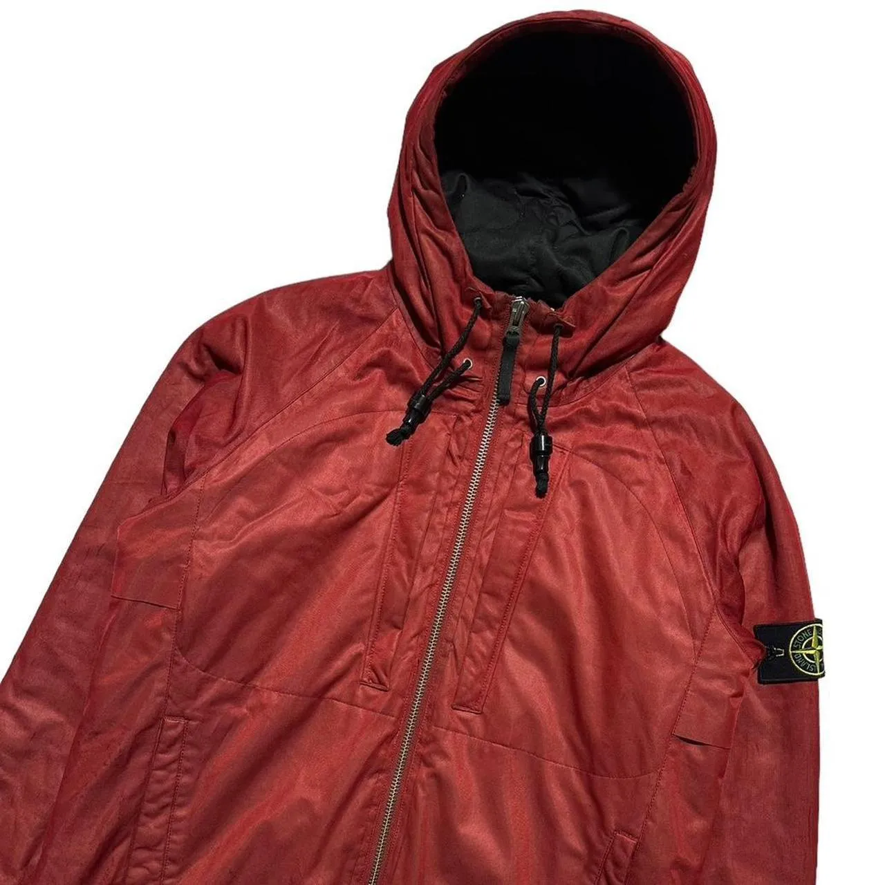 Stone Island Red Padded Down Jacket