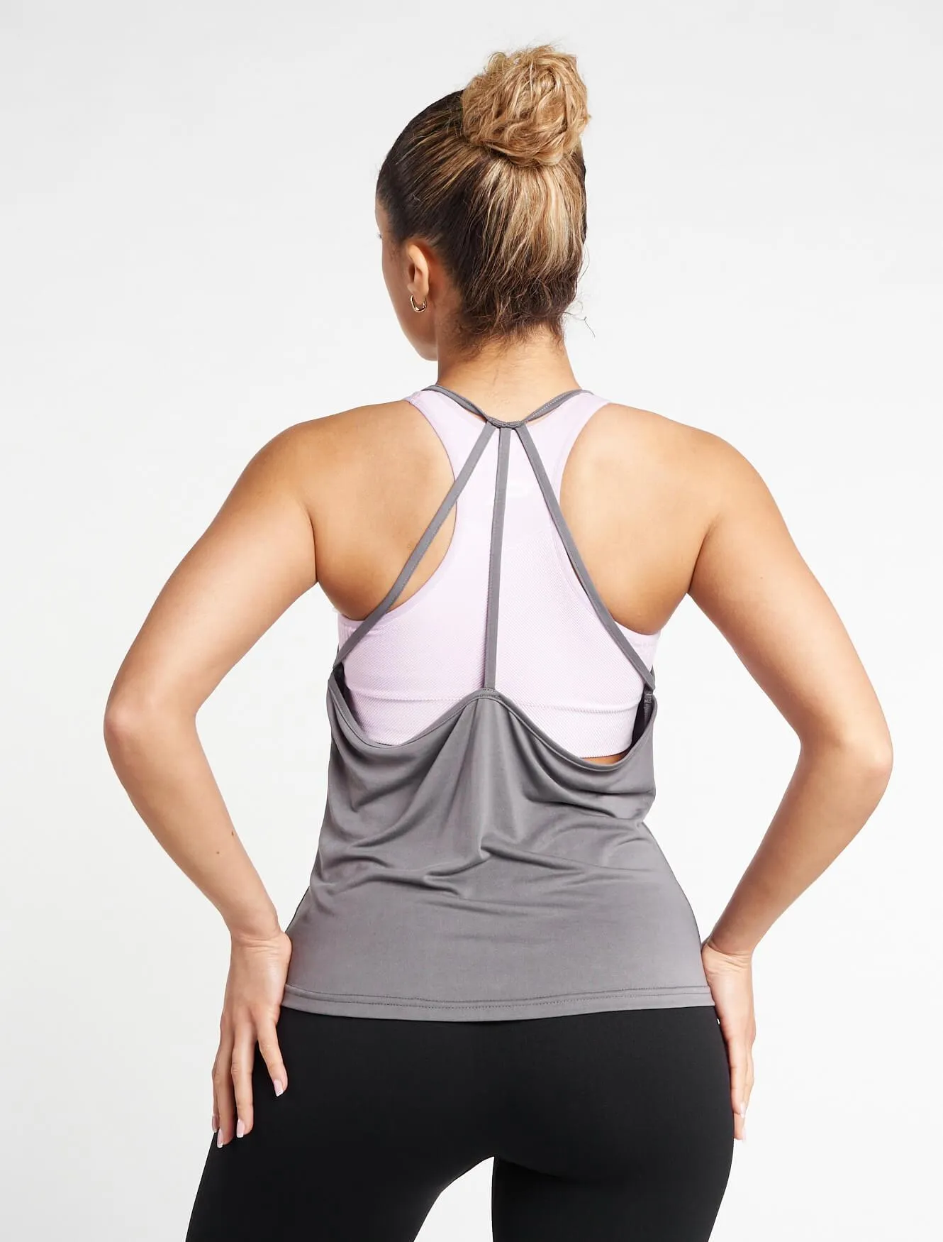 Strappy Back Vest - Grey