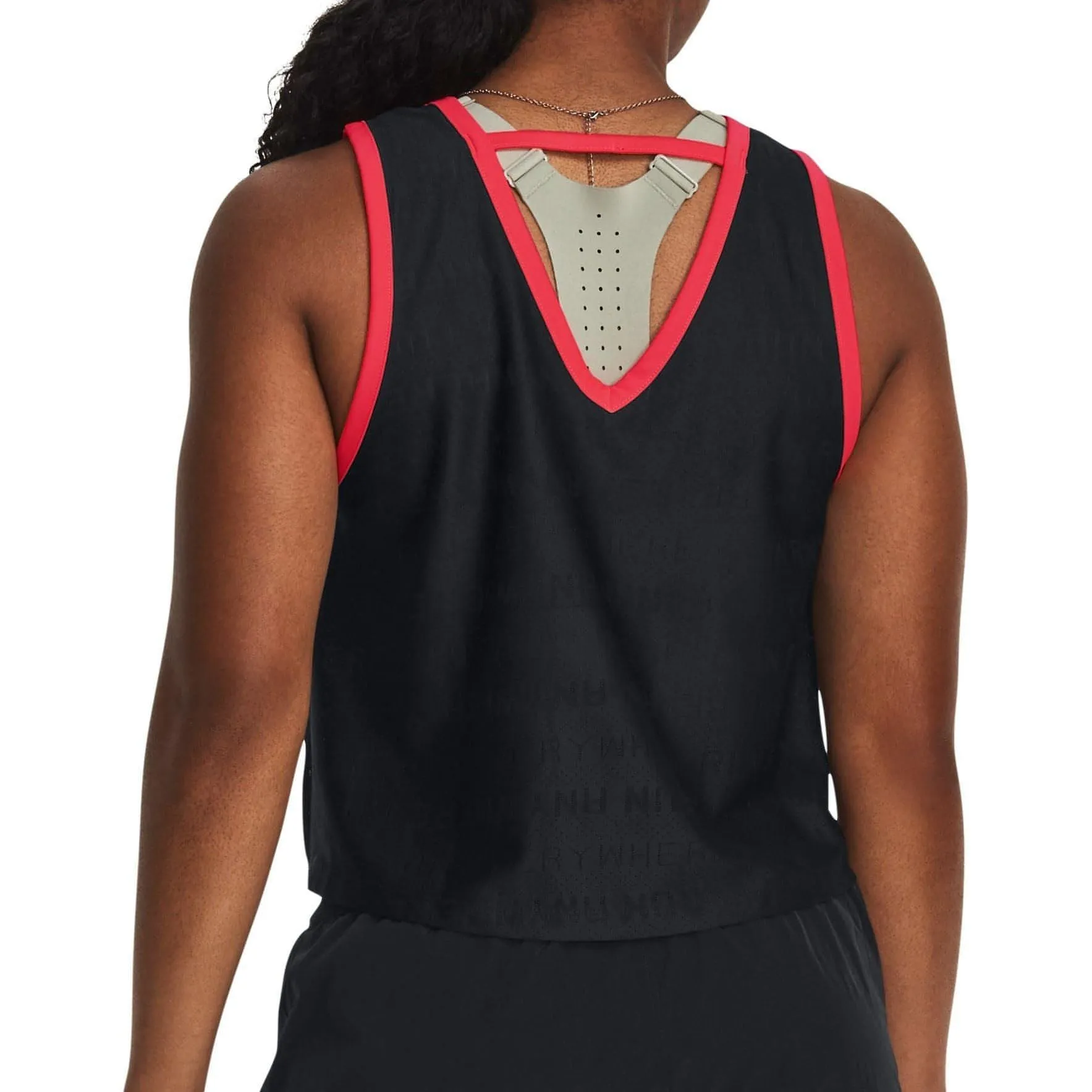 Under Armour Run Everywhere Womens Running Vest Tank Top - Black