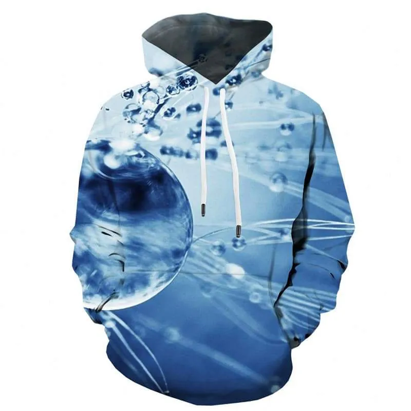 Water Drop Sweatshirts men Vision Hoodie Print   Design 3d Printed Psychedelic Hooded Casual