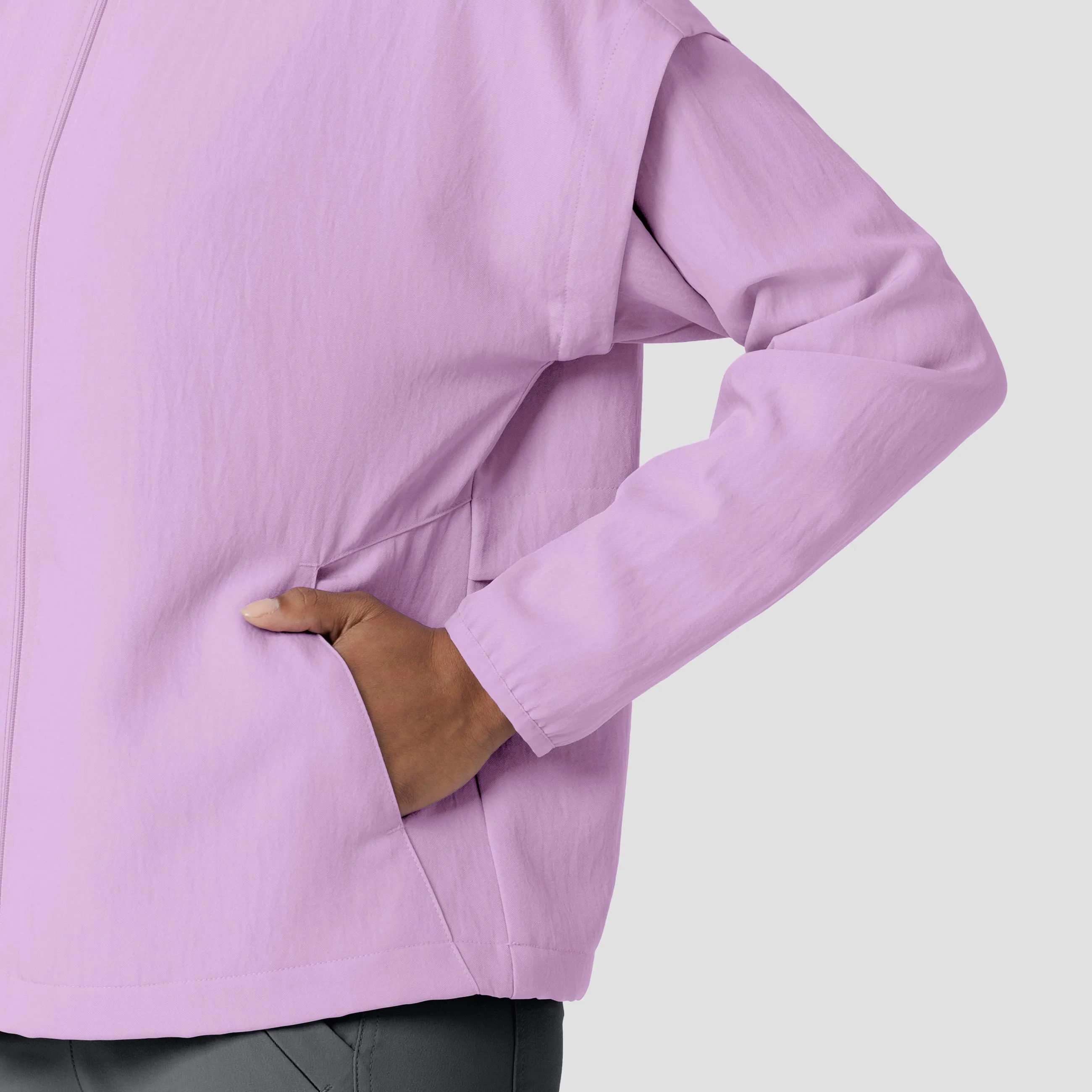 Women’s BreezeBreaker Scrub Jacket - Light Orchid