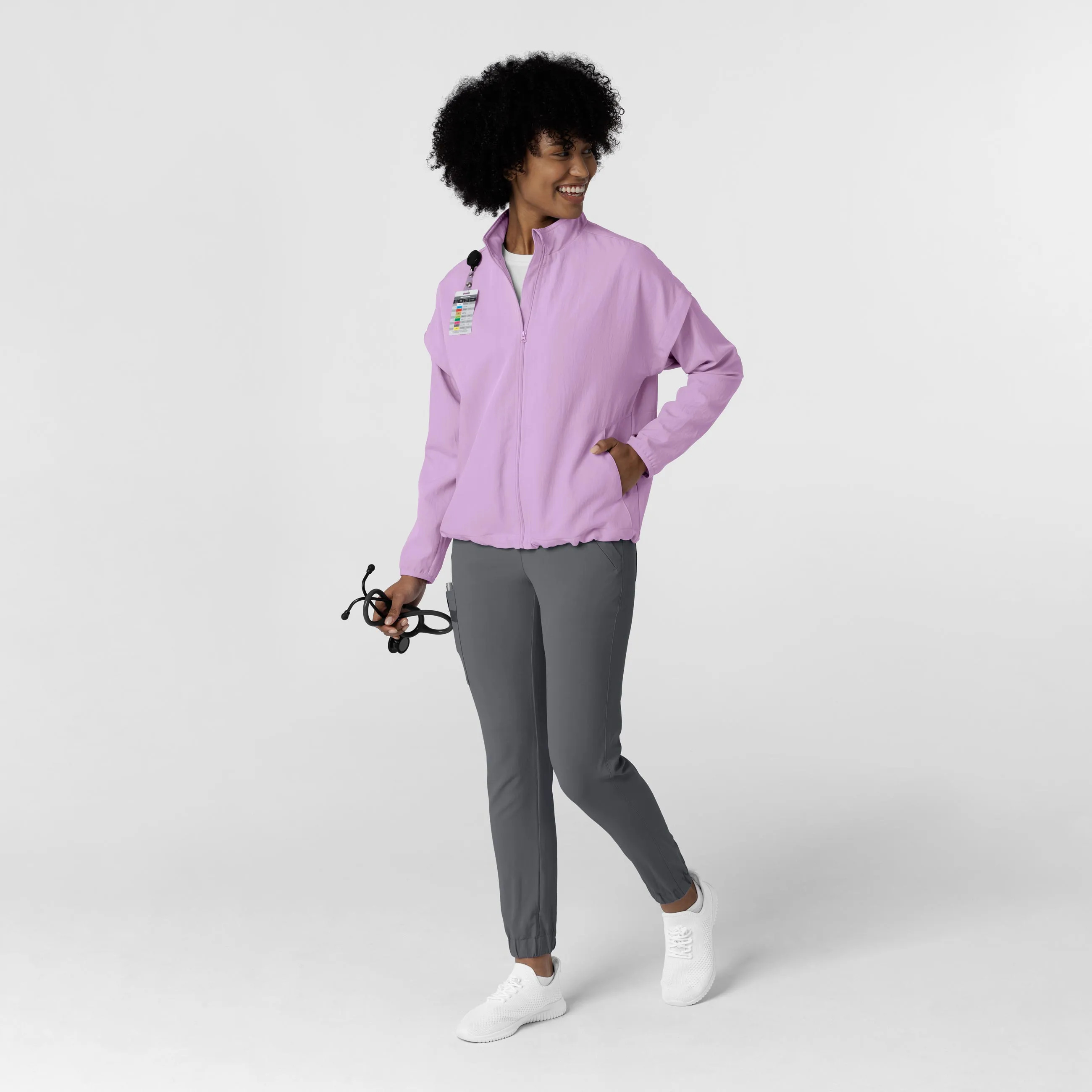 Women’s BreezeBreaker Scrub Jacket - Light Orchid